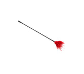 Love In Leather BDSM Crop With Feather Tickler Red Whips And Crops